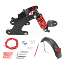 Suspension arrière Ulip Xiaomi m365, 1S, Essential, Scooter 3 Noir rouge avec garde boue