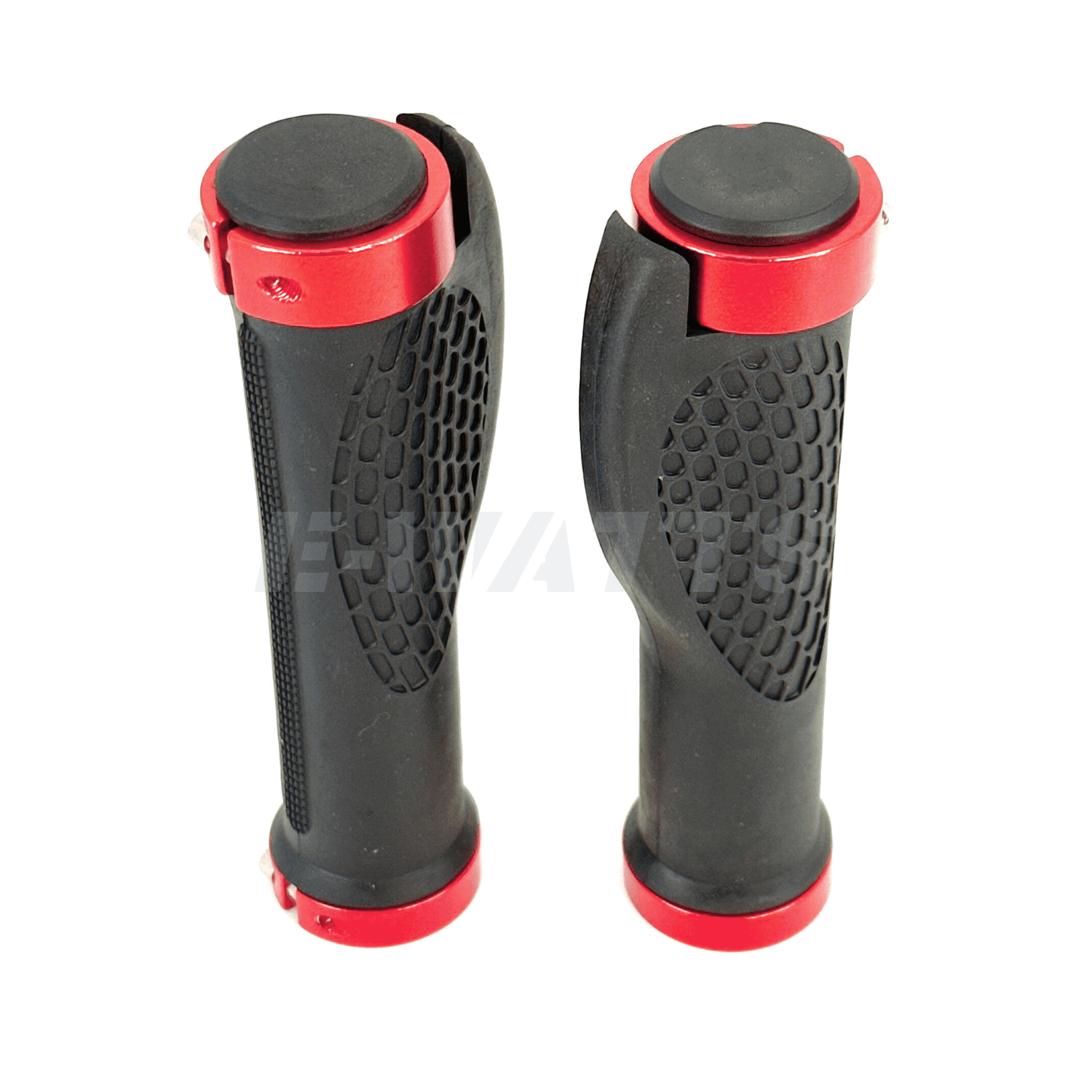 Poignées de guidon ergonomique rouge