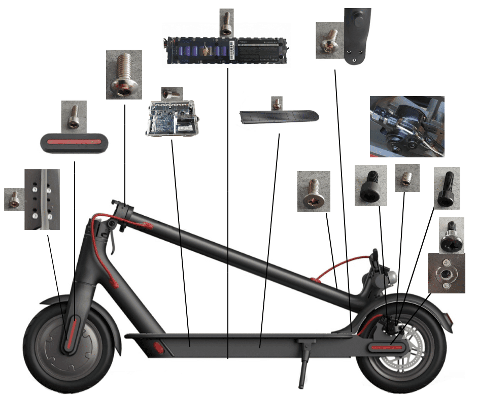 Vis Xiaomi m365, Pro, Pro 2, 1S, Essential, Scooter 3