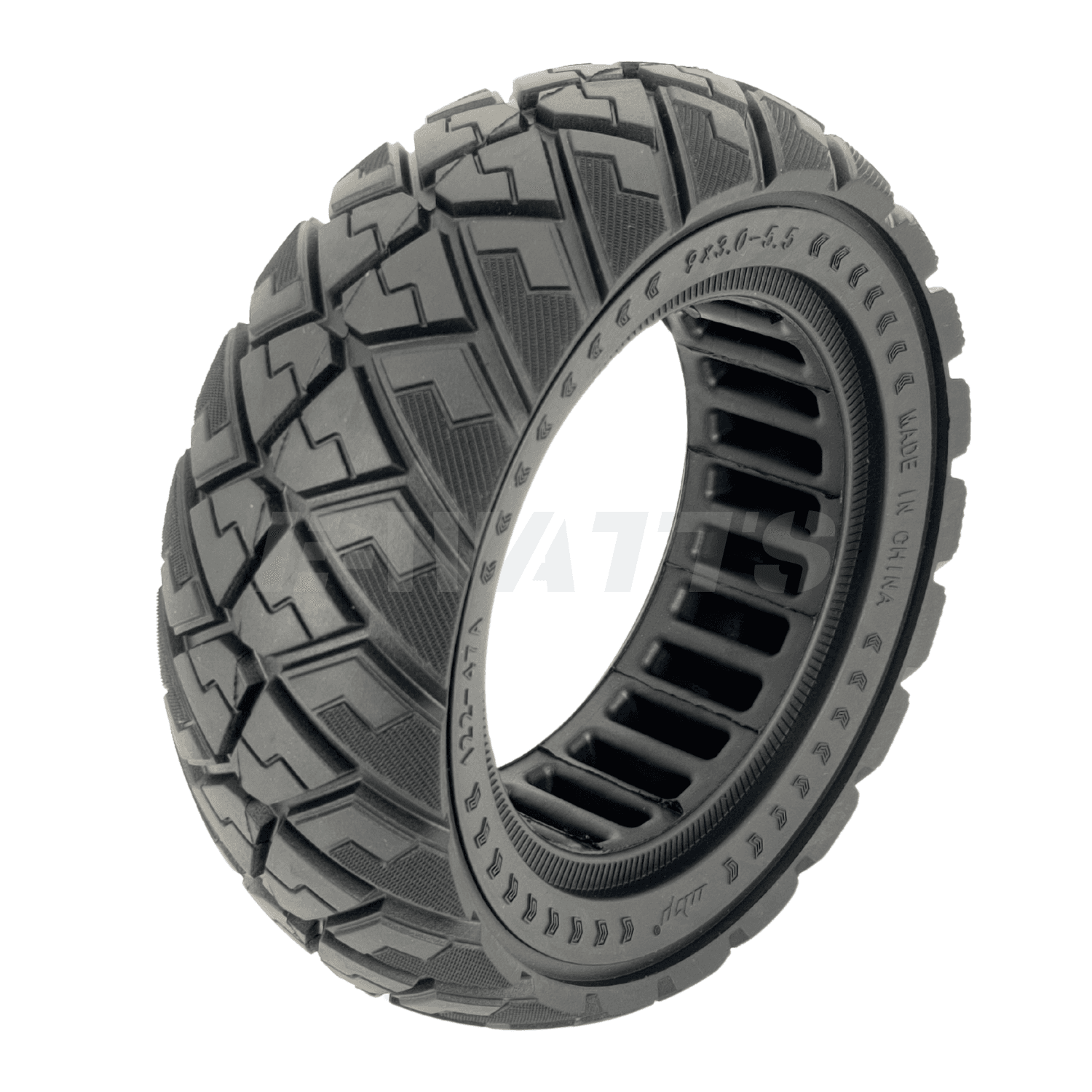 Pneu plein 9x3.0-5.5